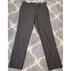 George Men’s Comfort Classic Fit Flat Front Suit Formal Grey Dress Pants 32X32